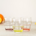 Szklanki do drinków 200 ml z kolorowym dnem (6 szt.)