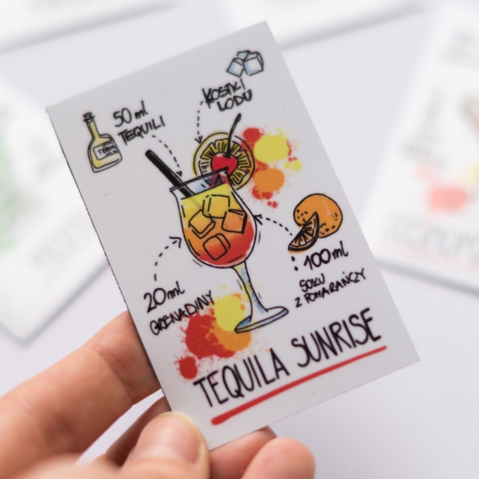 Magnesy na lodówkę "Drinki świata" (6 szt.)