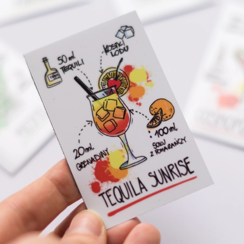 Magnesy na lodówkę "Drinki świata" (6 szt.)