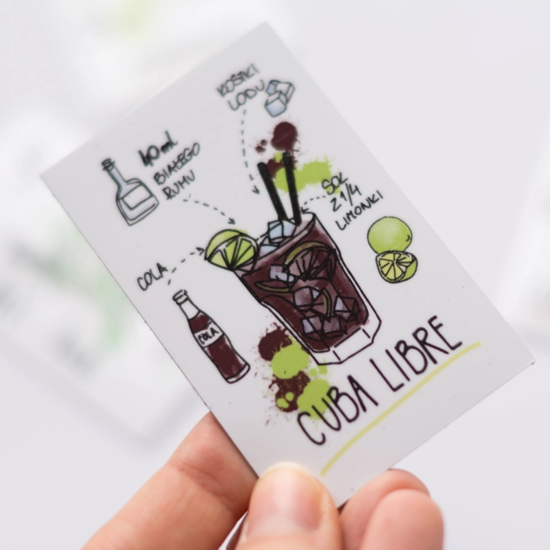 Magnesy na lodówkę "Drinki świata" (6 szt.)