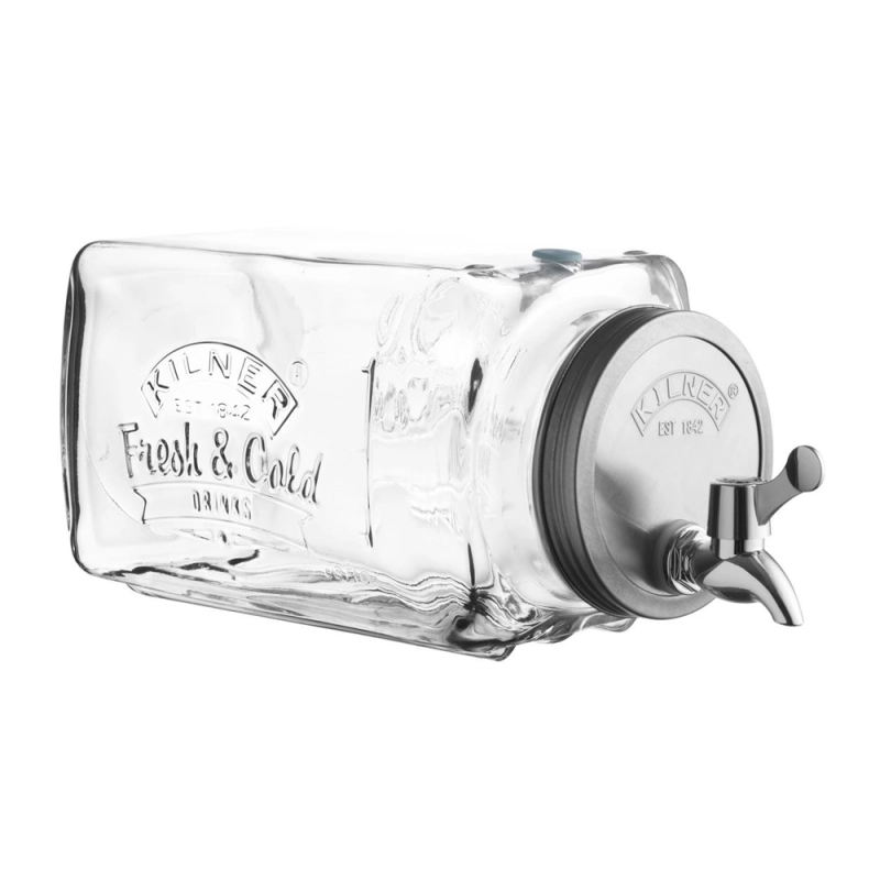 Słój z kranikiem do lodówki, 3 l, szklany