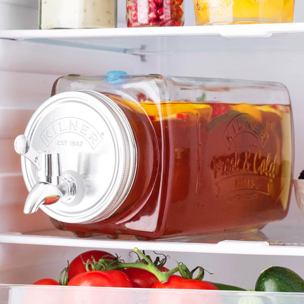 Słój z kranikiem do lodówki, 3 l, szklany