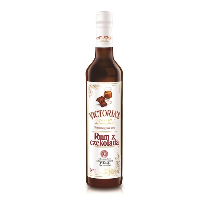 Syrop barmański, do drinków RUM Z CZEKOLADĄ 490 ml