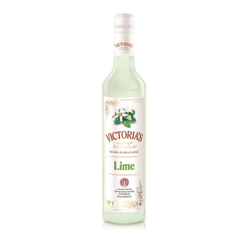 Syrop barmański, do drinków LIME (LIMONKA) 490 ml