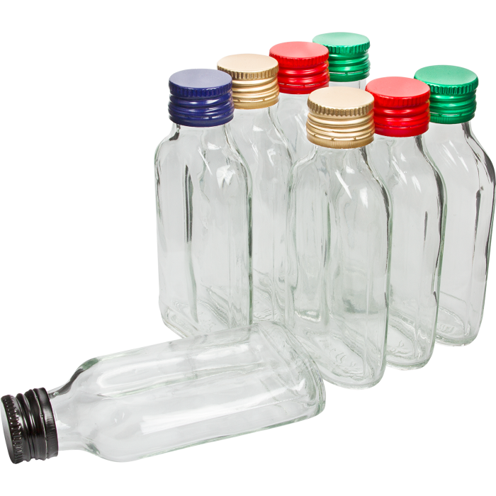 Butelki na nalewki 100 ml 8 szt. z zakrętkami