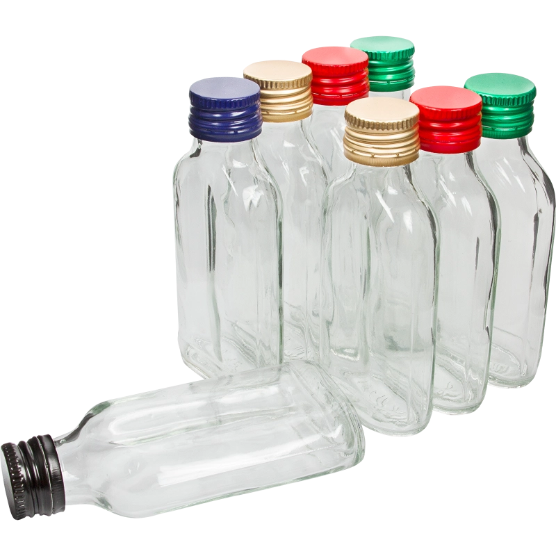Butelki na nalewki 100 ml 8 szt. z zakrętkami