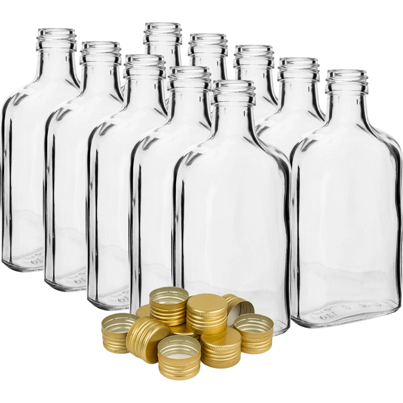 Butelki na nalewki 200 ml 10 szt. z zakrętkami