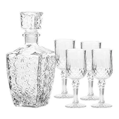 Zestaw do nalewek karafka 900 ml i 4 kieliszki