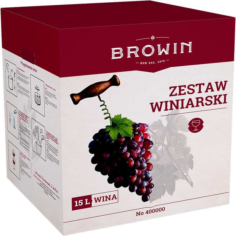 Zestaw do wina domowego II - 12 elementów