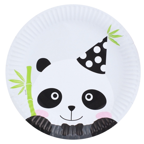 Talerzyki papierowe Panda (6 szt.)