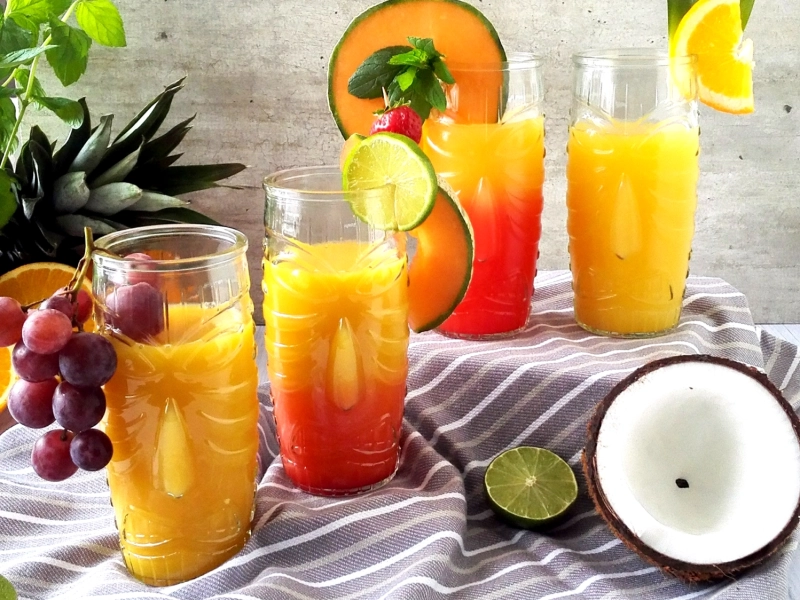 Szklanki Tiki highball do drinków i koktajli - 4 sztuki