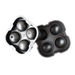 Foremka do lodu, ice ball na 4 kule lodowe 4,5 cm