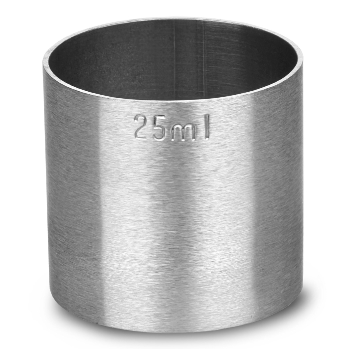Miarka barmańska 25 ml ze stali nierdzewnej