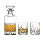 Zestaw karafka do whisky i szklanki do whisky 2 szt