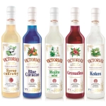 Zestaw 5 syropów Blue Curacao, Grenadina, Cukrowy, Kokos, Mojito Mint 490 ml x 5