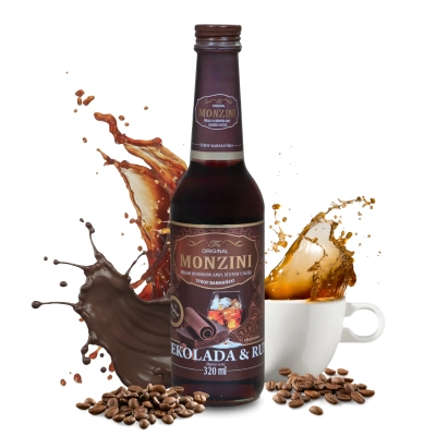 Syrop barmański do kawy CZEKOLADA Z RUMEM 320 ml