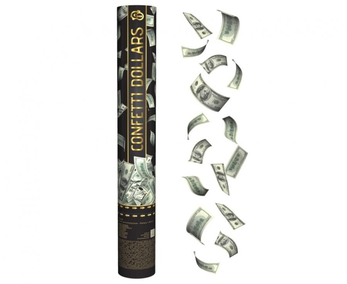 Konfetti banknoty dolary 40 cm