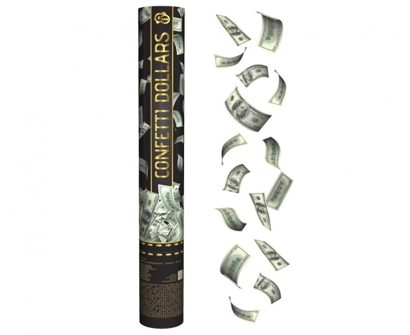 Konfetti banknoty dolary 40 cm