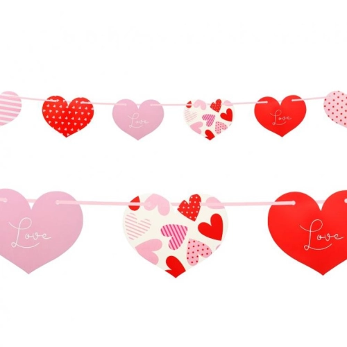 Girlanda Serca wzorki 200 cm