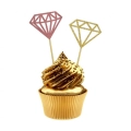 Pikery do babeczek, do drinków, wykałaczki Diament 6 szt