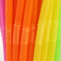 Słomki do picia łamane wielorazowe mix kolorów 500 szt 5x210 mm