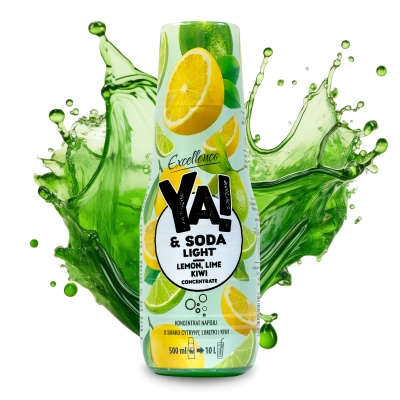 Syrop do saturatora bez cukru CYTRYNA LIMETKA KIWI 500 ml