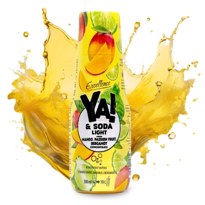 Syrop do saturatora bez cukru MANGO MARAKUJA BERGAMOTKA 500 ml
