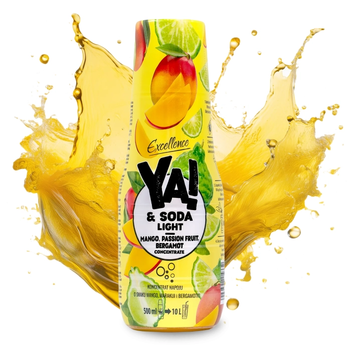 Syrop do saturatora bez cukru MANGO MARAKUJA BERGAMOTKA 500 ml