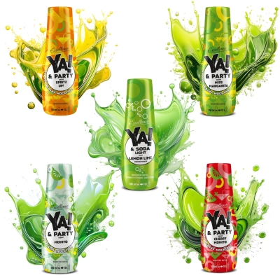 Zestaw 5 syropów do saturatora bez cukru PARTY