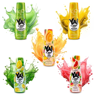 Zestaw 5 syropów do saturatora bez cukru ORZEŹWIAJĄCE