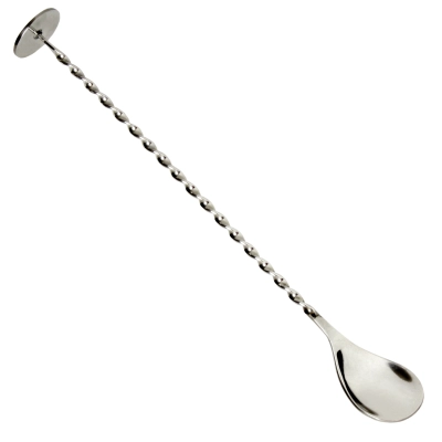 Łyżka barmańska ze stopką, ugniataczem 27,5 cm