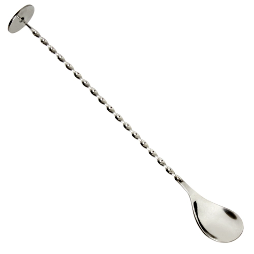 Łyżka barmańska ze stopką, ugniataczem 27,5 cm